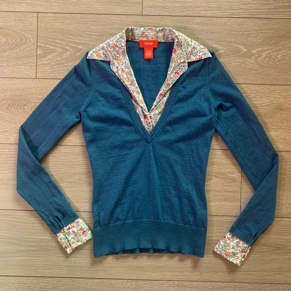 EUC! Barney's Co-op Merino Sweater Sz S (Tag M)